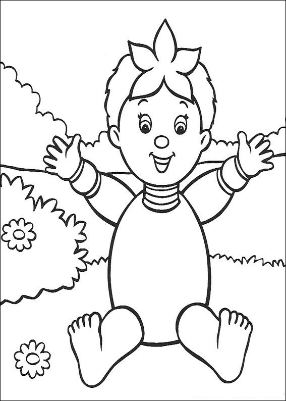 Plansa de colorat cu Noddy 11 3